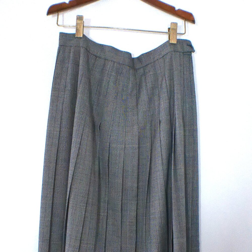 Vintage Ragalia Collection Gray Glen Plaid Skirt Suit Set Women’s 10P USA Made 9 - Picture 5 of 9